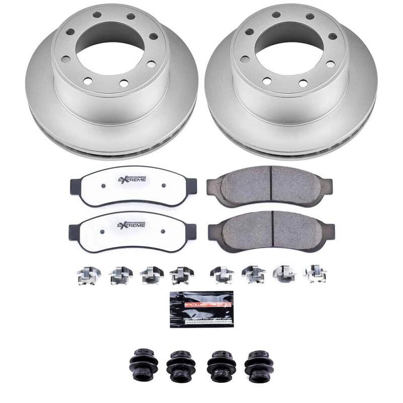 Power Stop 10-12 Ford F-250 Super Duty Rear Z36 Coated Truck & Tow Brake Kit