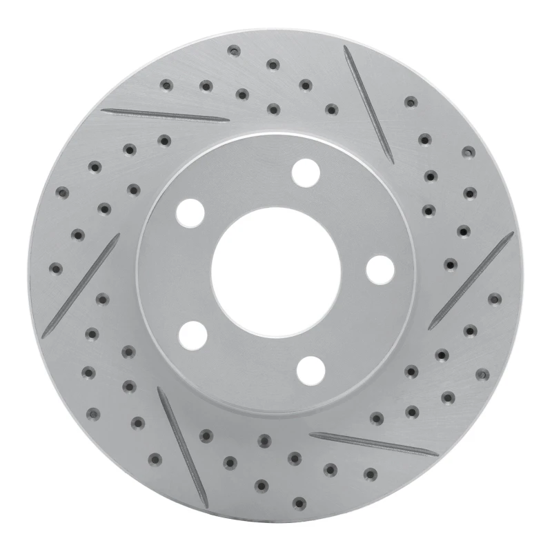 DFC 94-04 Ford Mustang Front Right Drilled & Slotted Geoperformance Rotor