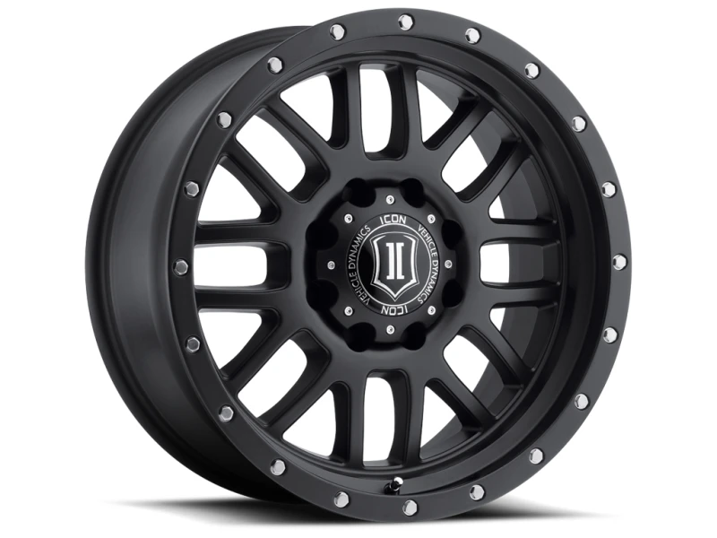 ICON Alpha 20x9 5x150 16mm Versatz 5,625 Zoll BS 110,1mm Bohrung Satin Black Felge