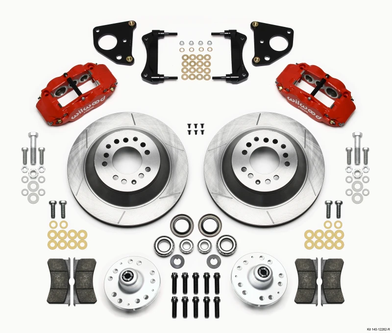 Wilwood Narrow Superlite 6R Front Hub & 1PC Rtr Kit 12.88in-Red 62-72 CDP B & E Body-Drum