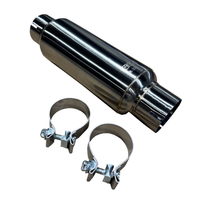 Kooks 3in Runder Schalldämpfer 10in Länge Poliertes Edelstahl
