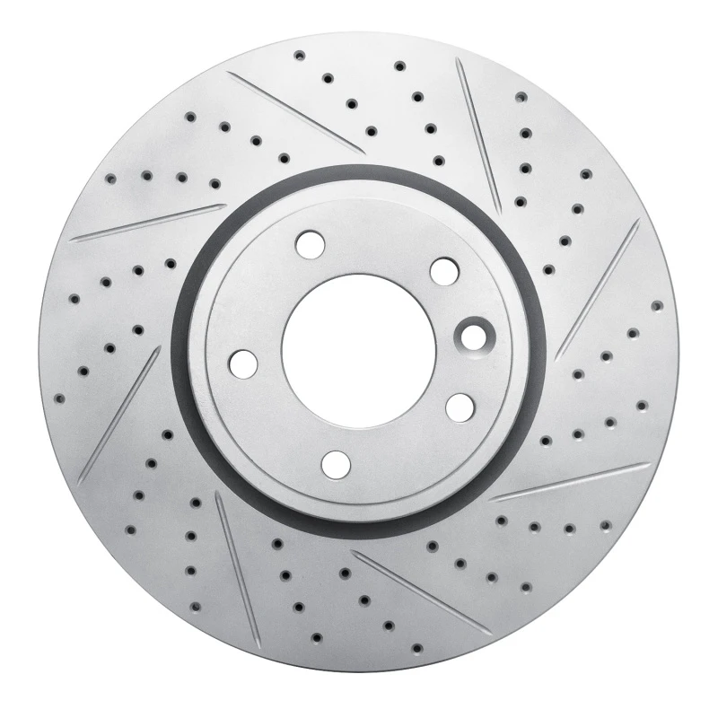 DFC 18-20 Land Rover Range Rover Front Right Drilled & Slotted Geoperformance Rotor