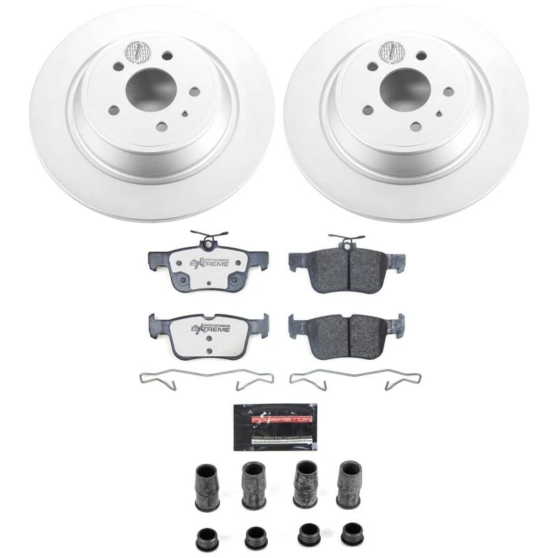 Power Stop 17-19 Ford Escape Rear Z36 Coated Truck & Tow Brake Kit