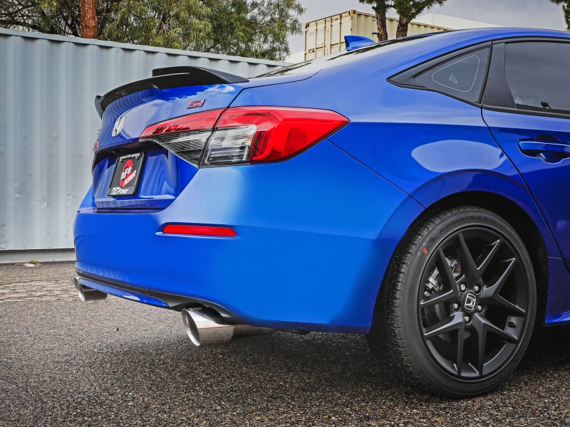 aFe 22-23 Honda Civic Si L4 1,5L (t) Takeda 2,5 Zoll auf 3 Zoll 304 SS Kat-Auspuffanlage mit polierten Endstücken