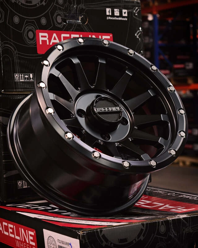 Raceline A95B Trophy 15x7in / 4x156 BP / 10mm Offset / 132.5mm Bore - Satin Black Wheel