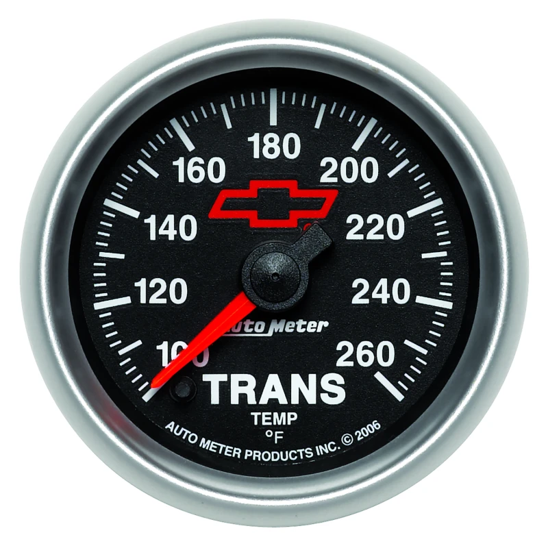 Autometer Full Sweep Electric 52mm 100-260 Deg. F Transmission Temprature Gauge