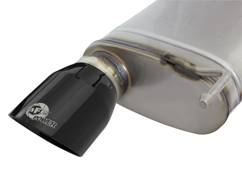 aFe MACHForce XP Auspuff-System Cat-Back SS-304 EXH mit schwarzen Endrohren 15-16 Ford Mustang EcoBoost 2.3L (t)