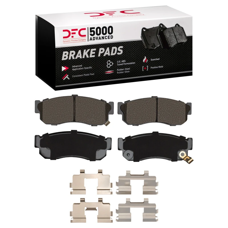 DFC 82-94 Nissan Tsuru (Mexico) Front 5000 Advanced Semi Metallic Brake Pads and Hardware Kit