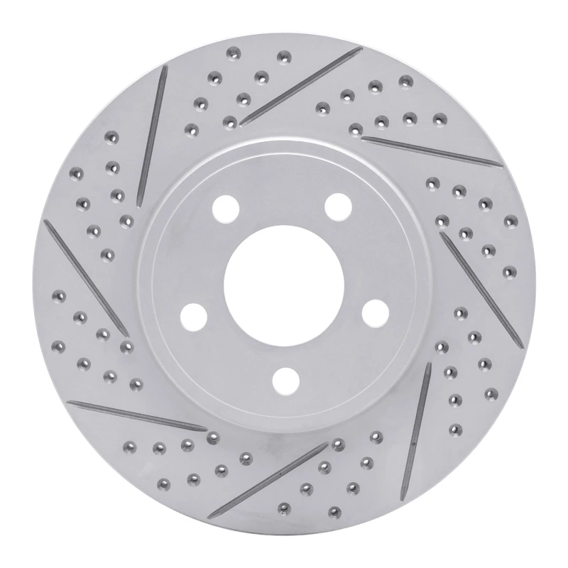 DFC 03-11 Ford Crown Victoria Front Left Drilled & Slotted Geoperformance Rotor