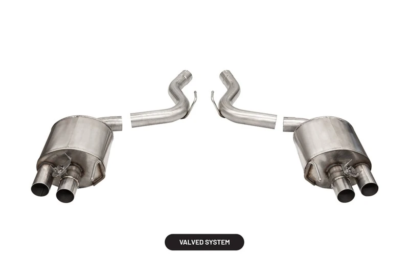 Corsa 2015-2020 Ford Mustang GT350/R 5.2L V8 Dual Rear Axle-Back- Edelstahl Dual Rear Exit