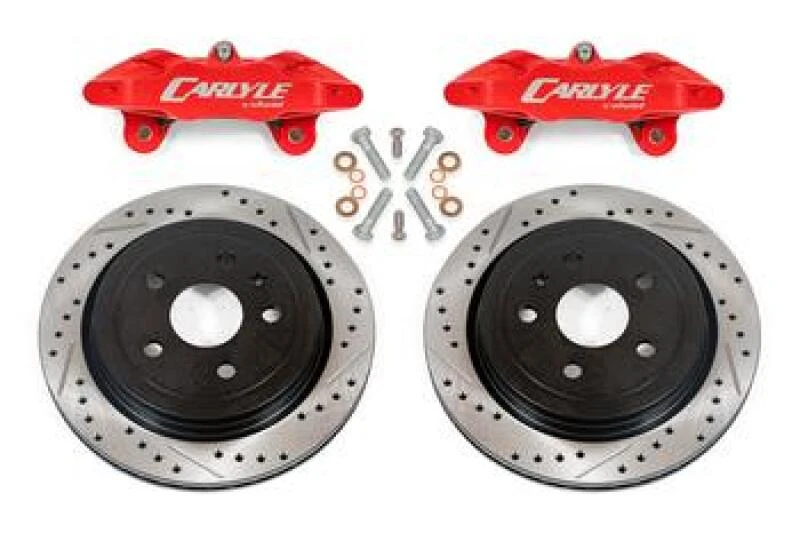 BMR 14-19 Chevrolet Corvette Bremse-Kit für 15-Zoll-Umbau Bohr- und geschlitzte Rotoren/Rote Bremse
