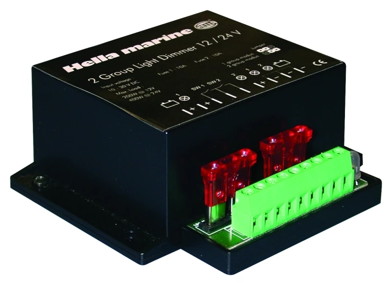Hella Marine Anwendung 2-Gruppen-Lichtdimmer 12/24V - 8572 Dimmer