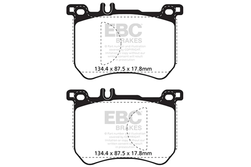 EBC 15+ Mercedes-Benz SL400 3.0 Twin Turbo Yellowstuff Front Brake Pads