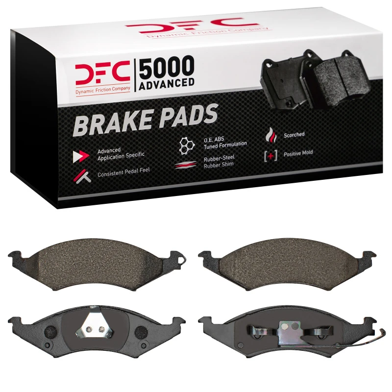 DFC 86-93 Ford Taurus (Excl SHO) Front 5000 Advanced Semi Metallic Brake Pads