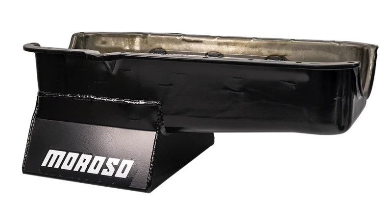 Moroso 80-85 Chevrolet Small Block (w/Passenger Side Dipstick) Wet Sump 7qt 8.25in Steel Oil Pan