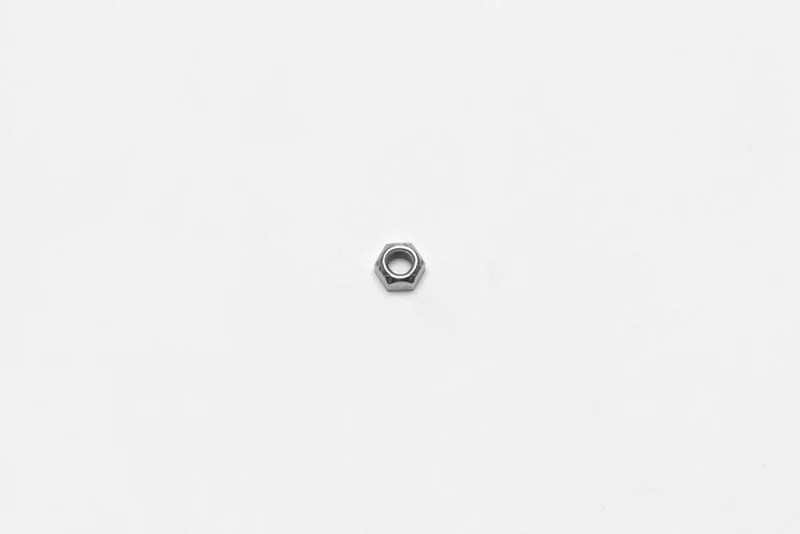 Wilwood nut 5/16-24 hex locking top-crimp clear zinc