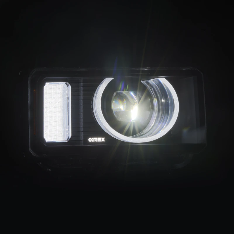 AlphaRex 24-26 Toyota LC Heritage LUXX LED Proj Headlight Blk  w/Activ Light/Seq Signal/Switchback