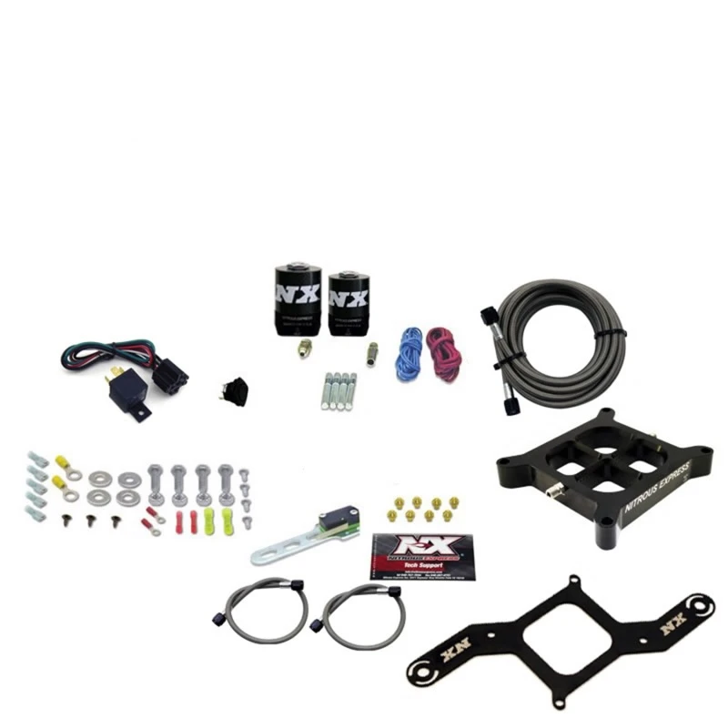 Nitrous Express 4150 Single Entry Crossbar Nitrous Plate Kit RNC (250-750HP) w/o Bottle