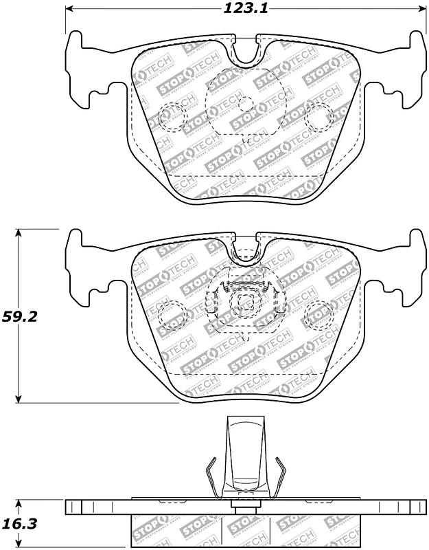 StopTech Street Select Brake Pads - Front