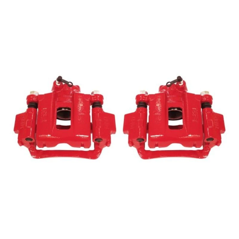 Power Stop 03-09 Toyota 4Runner Rear Red Calipers w/Brackets - Pair