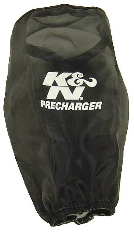 K&N Precharger Luftfilter-Ummantelung Rund Gerade Schwarz 3,625 Zoll ID x 9 Zoll H