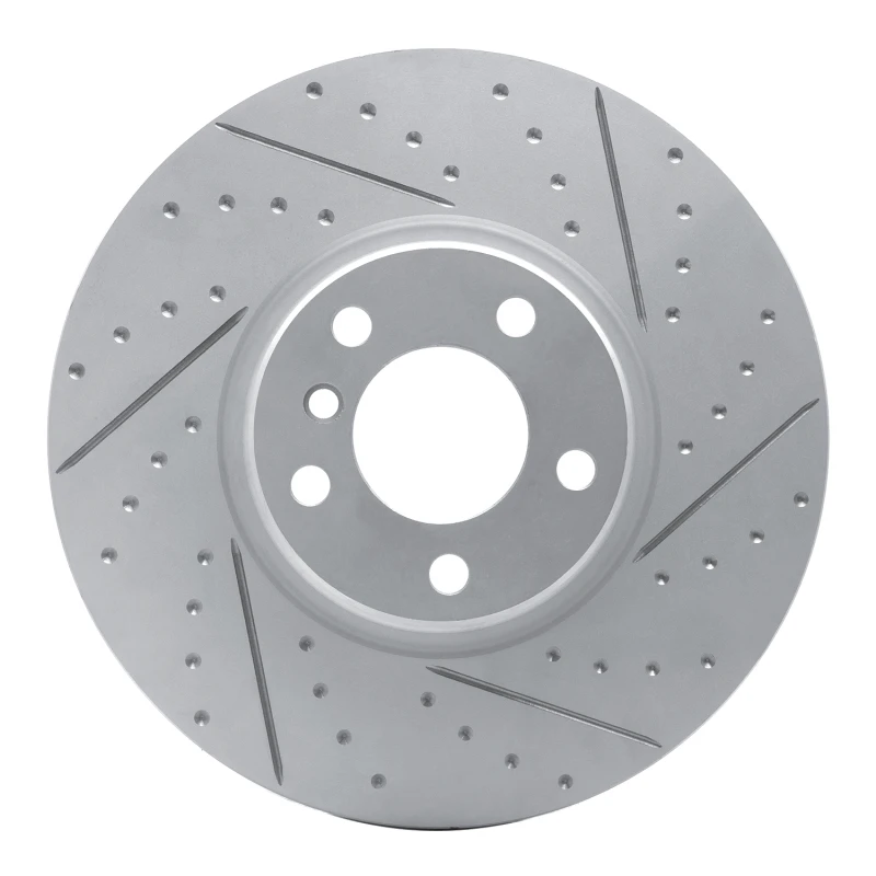 DFC 16-18 BMW X4 Left Front Drilled & Slotted Geoperformance Rotor