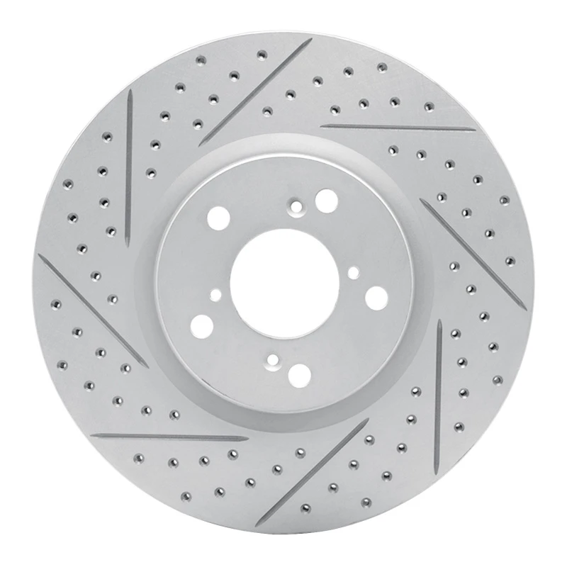 DFC 07-20 Acura MDX Front Left Drilled & Slotted Geoperformance Rotor