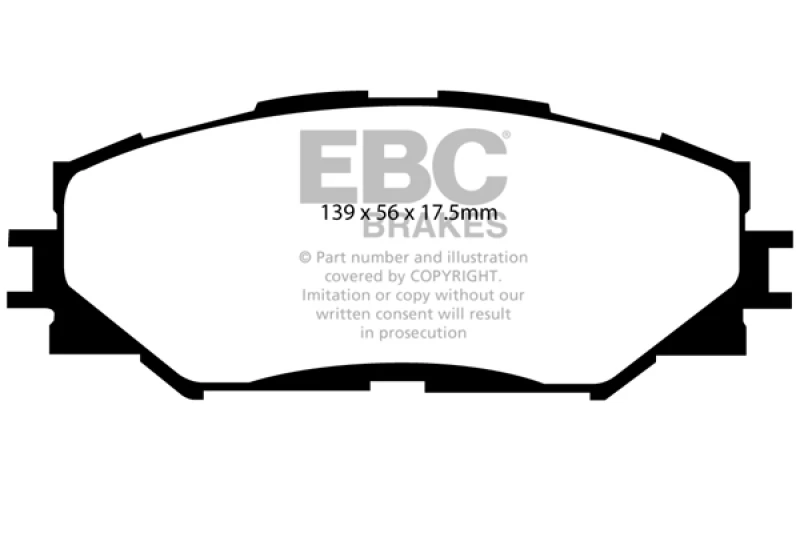 ebc_DP61791-679320707b9cb EBC 10-12 Lexus HS250h 2.4 Hybrid Redstuff Front Brake Pads