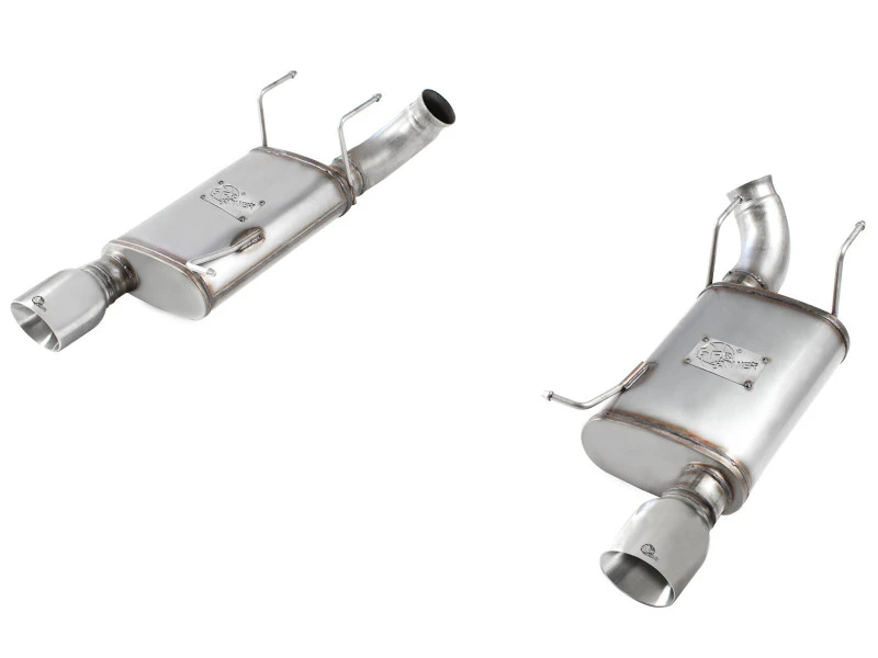 aFe MACHForce XP Auspuff 11-14 Ford Mustang GT V8-5.0L 3 Zoll SS Axle-Back mit polierten Endrohren