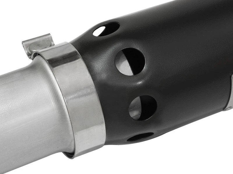aFe LARGE BORE HD 3,5 Zoll DPF-Back Alu-Auspuff mit schwarzer Spitze 2016 GM Colorado/Canyon 2,8L (td)
