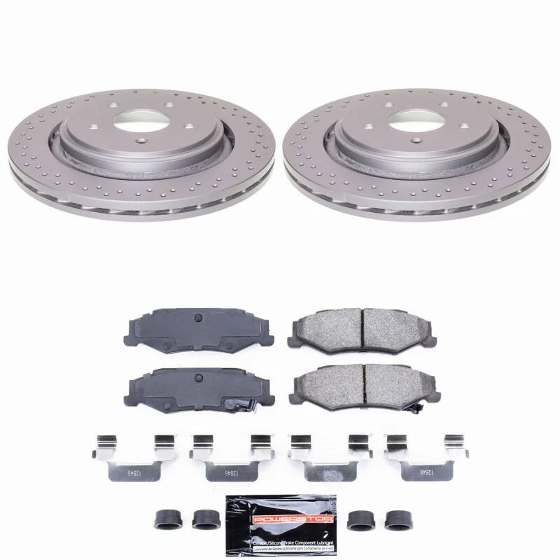 Power Stop 06-09 Cadillac XLR Rear Z23 Coated Brake Kit