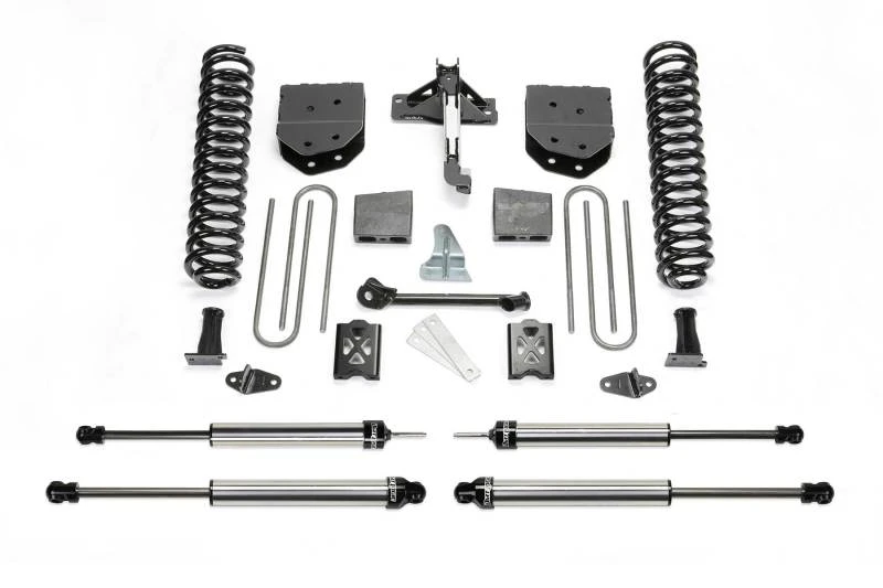 Fabtech 05-07 Ford F250 4WD mit Überlast 6-Zoll-Basis-System mit DLSS-Stoßdämpfern