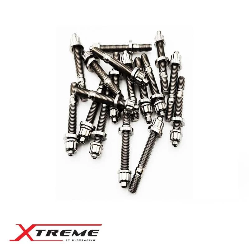 BLOX Racing M8X1.25X55mm Single Piece Titanium Stud