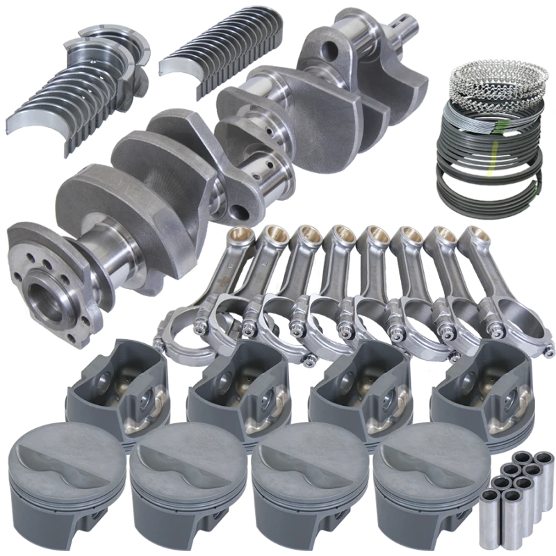 Eagle Chevy 350 3.480in Kurbelwelle 6.000in I-Träger Pleuel -5cc Flachkolben 4.060in Kolben Rotierende Baugruppe