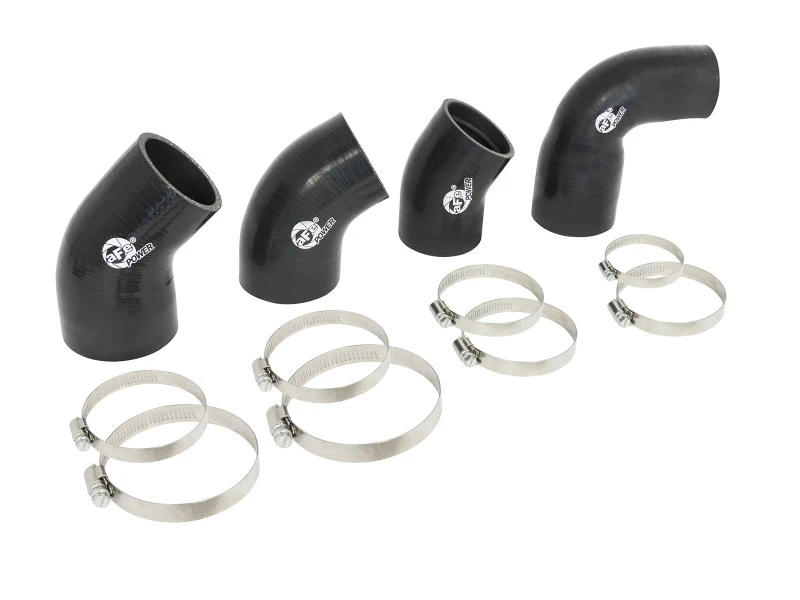 aFe BladeRunner Intercooler-Kupplungen und Schellen-Kit und AFE-Rohr 15-16 Ford Mustang EcoBoost L4-2.3L