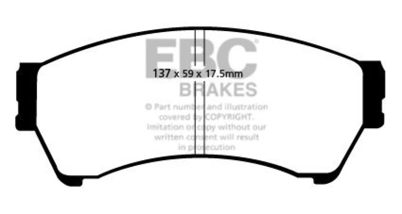 EBC 06-07 Mazda 6 2.3 Greenstuff Front Brake Pads
