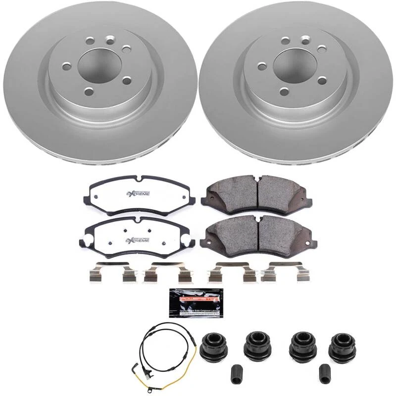 Power Stop 2017 Land Rover Discovery Front Z36 Coated Truck & Tow Brake Kit