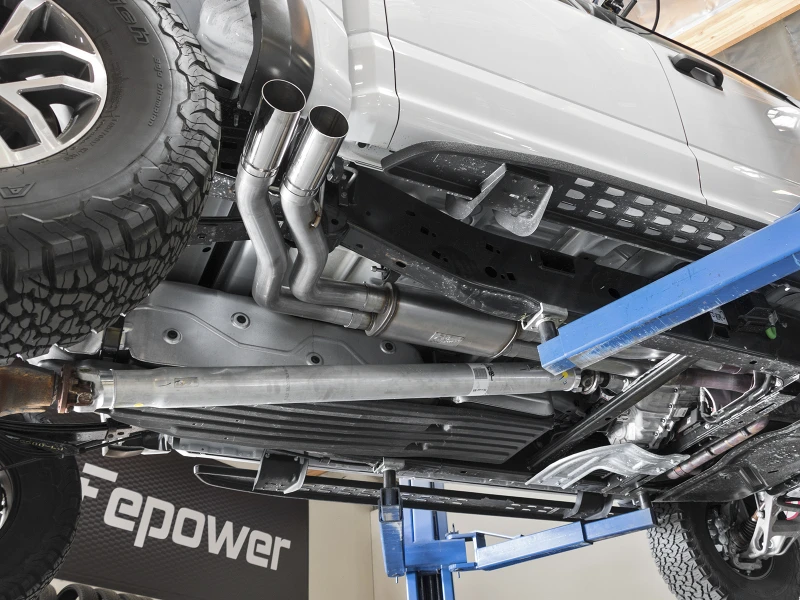 aFe POWER Rebel Series 3 Zoll 409 SS Kat-Back-Auspuff mit polierten Endstücken 17 Ford F-150 Raptor V6-3.5L