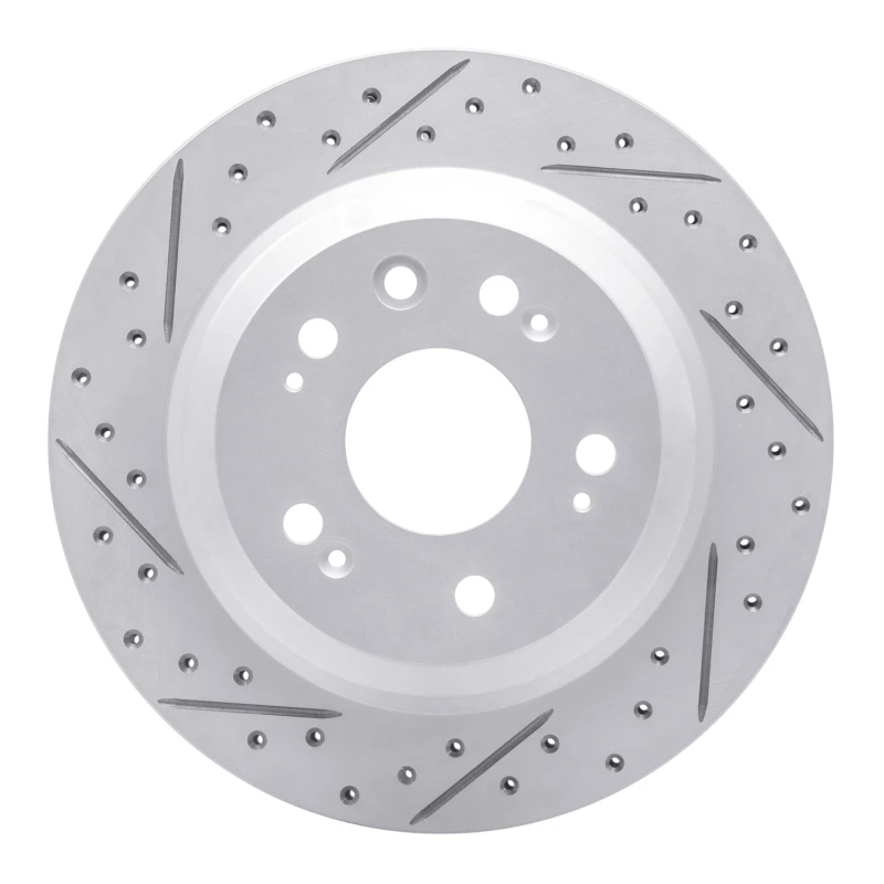 DFC 05-12 Acura Rl Rear Left Drilled & Slotted Geoperformance Rotor