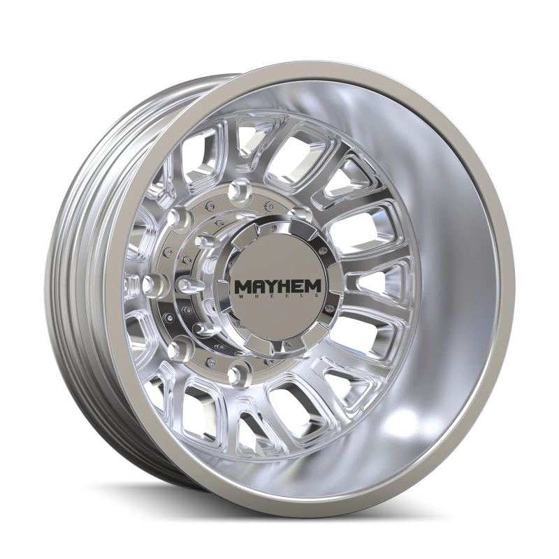 Mayhem Cogent Dually 8107D 17x6.5 8x210 BP -142mm Offset 154.2mm Bore Polished Wheel