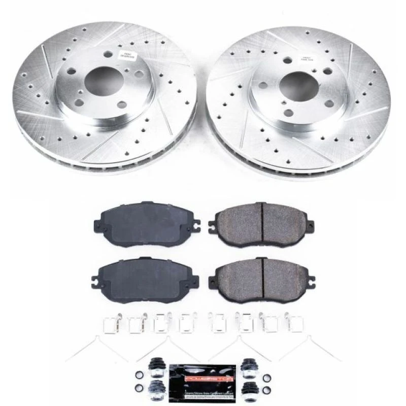 powerstop_K1075-67945e580249b Power Stop 93-94 Lexus LS400 Front Z23 Evolution Sport Brake Kit