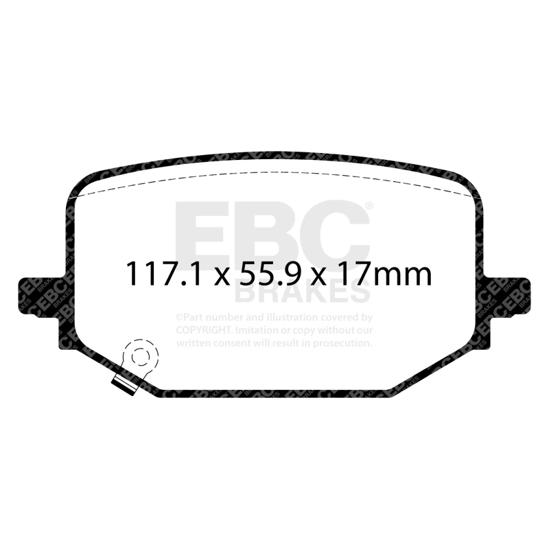 EBC 2020+ Ford Explorer ST 3.0TT Bluestuff Rear Brake Pads