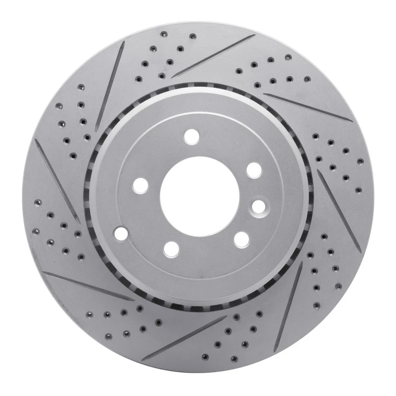 DFC 10-13 Land Rover Range Rover Sport Rear Left Drilled & Slotted Geoperformance Rotor