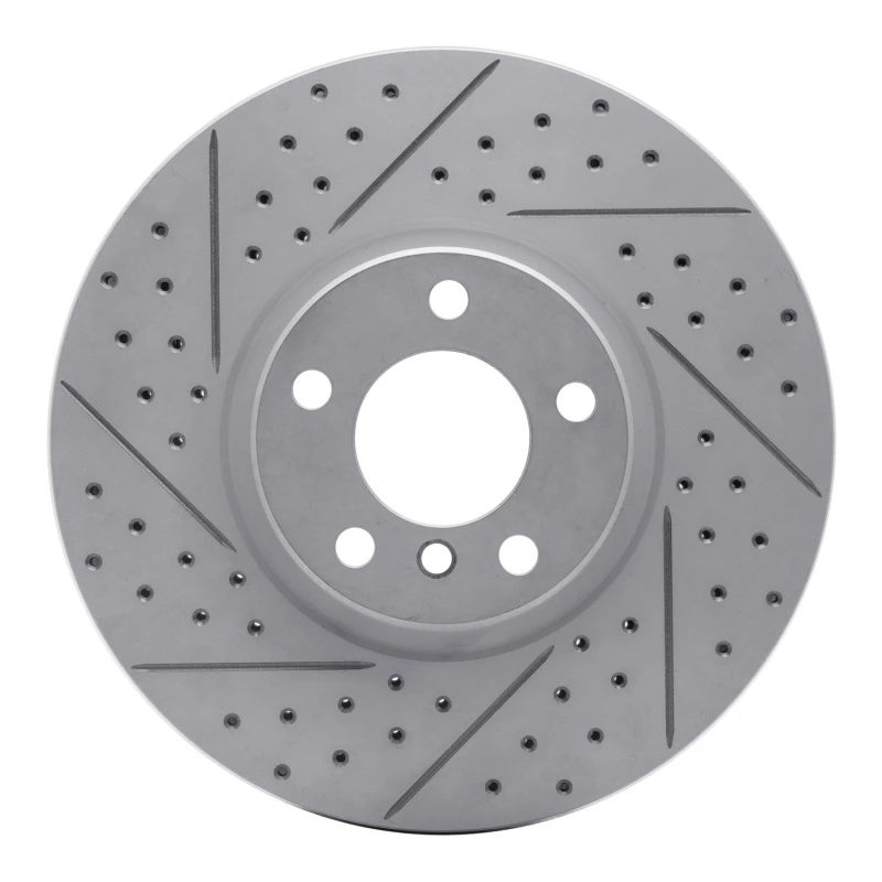 DFC 07-18 BMW X5 Front Left Drilled & Slotted Geoperformance Rotor