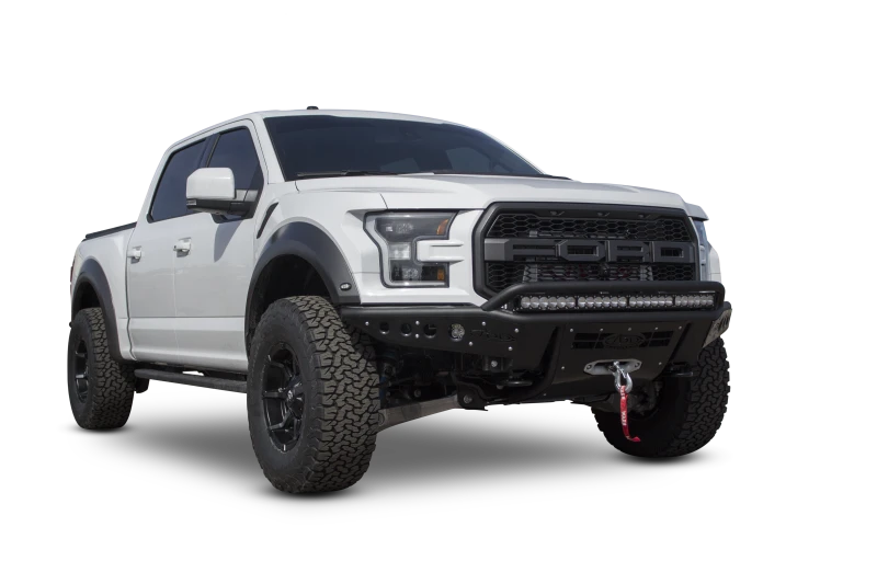 Addictive Desert Designs 17-18 Ford F-150 Raptor Stealth R Front Bumper w/ Winch Mount
