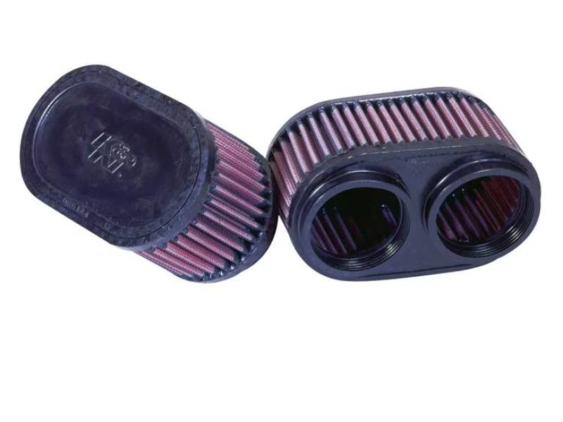 K&N Filter Universalfilter 2 3/4 Zoll Dual Flansch GSXR Oval (2/Box)