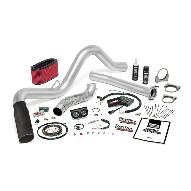 Banks Power 95,5-97 Ford 7,3L Auto Stinger-System - SS Single Exhaust mit schwarzer Spitze