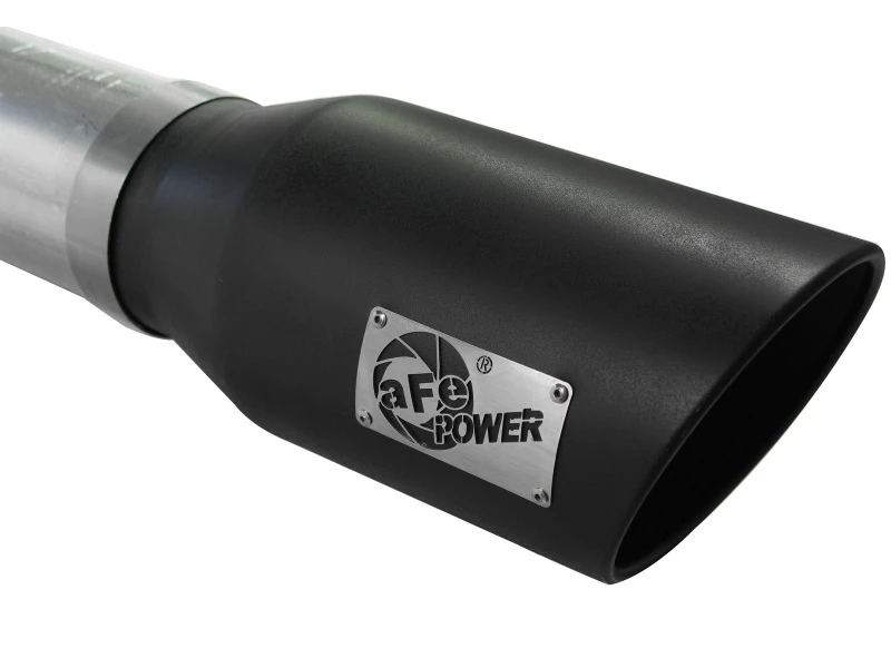 aFe Atlas Auspuff 5 Zoll DPF-Back Al Stahl 11-13 GM Diesel Trucks V8-6.6L (td) LML (Schwarze Spitze)