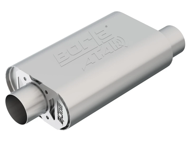 Borla CrateMuffler SBC Hot 350/383 3 Zoll Offset/Mitte 14in x 4,35in x 9in Ovaler Schalldämpfer