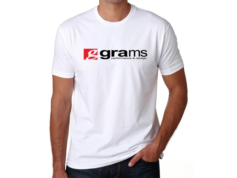 Grams Performance und Design Logo Weißes T-Shirt - L